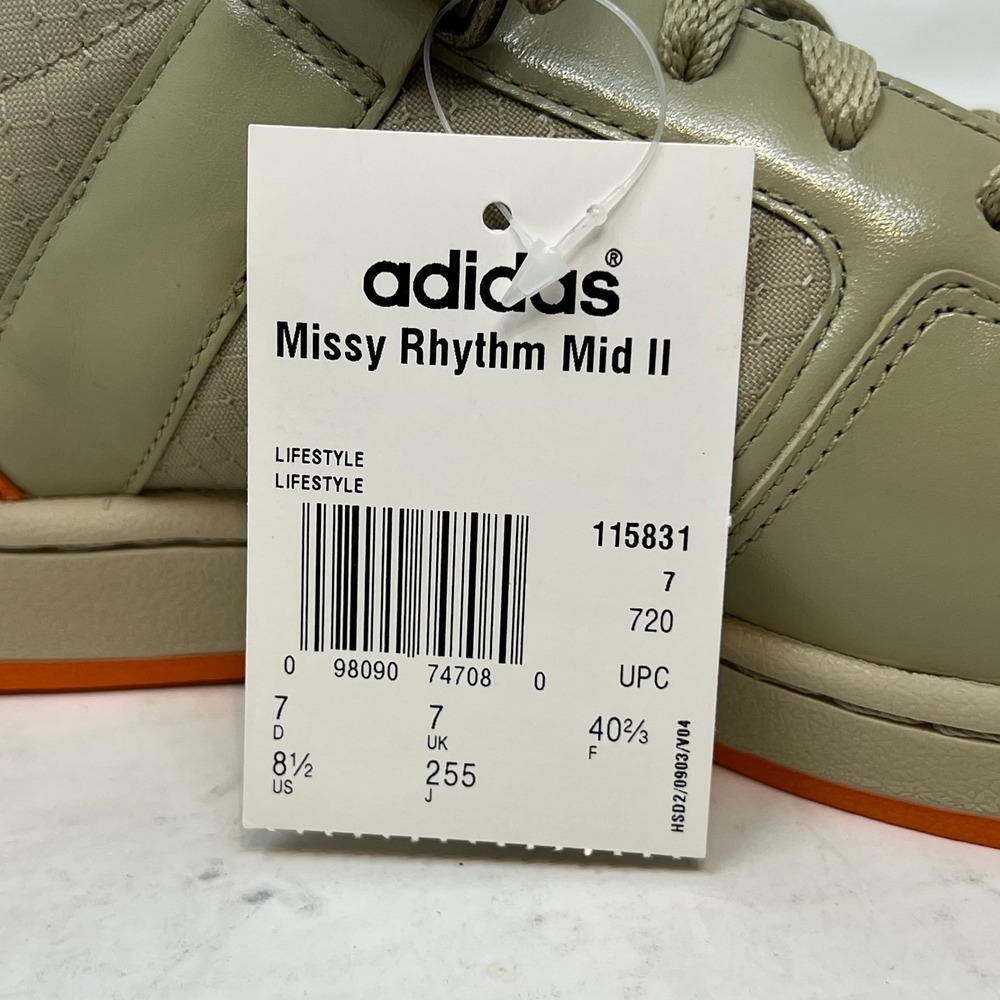 ADIDAS Missy Rhythm Mid II Sneaker Lifestyle Gravel Women's US Size 8.5‎ VTG NEW - Picture 10 of 16